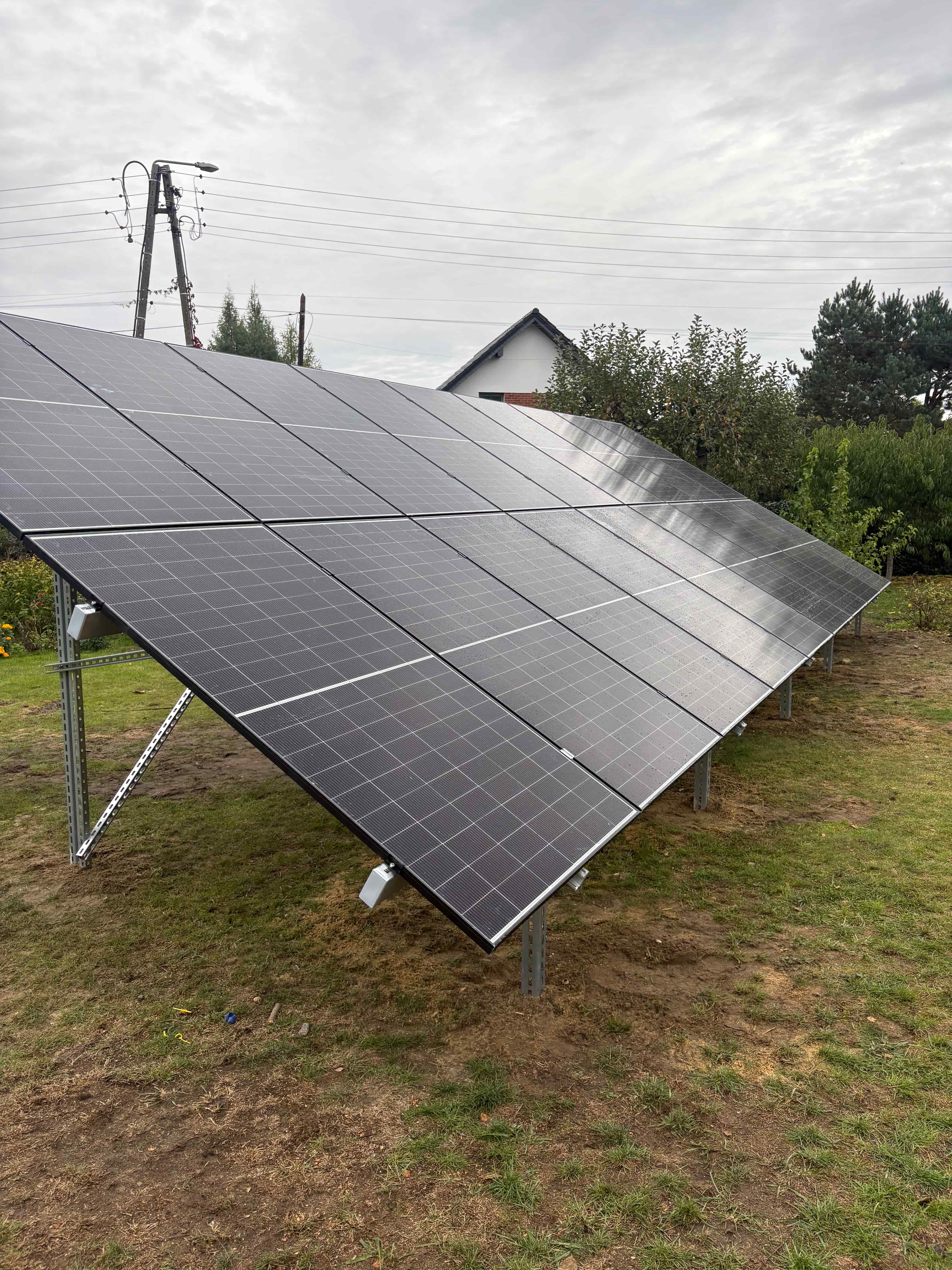 Kompletna instalacja PV podłączona do sieci